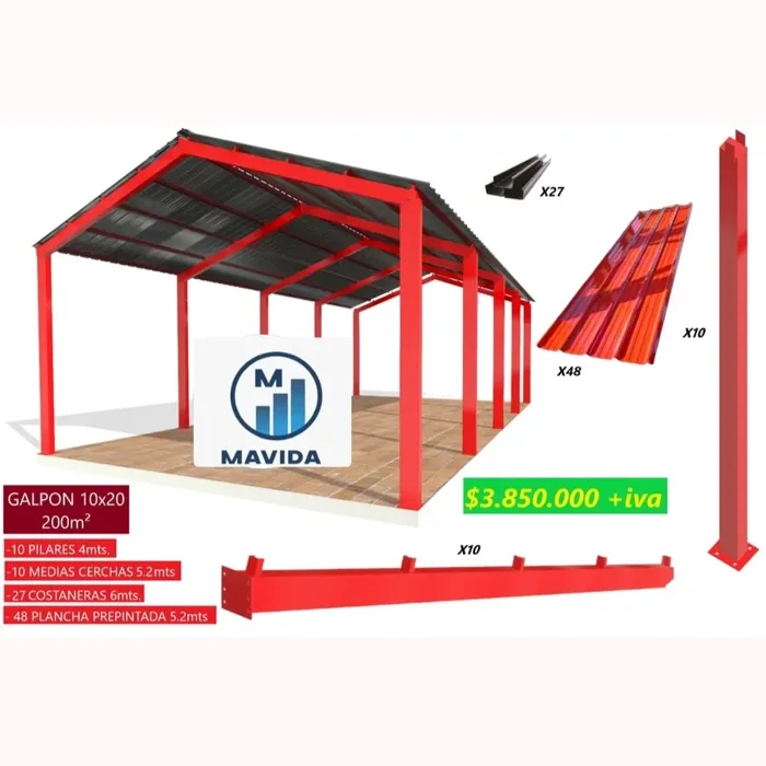 GALPON 10X20 200m²