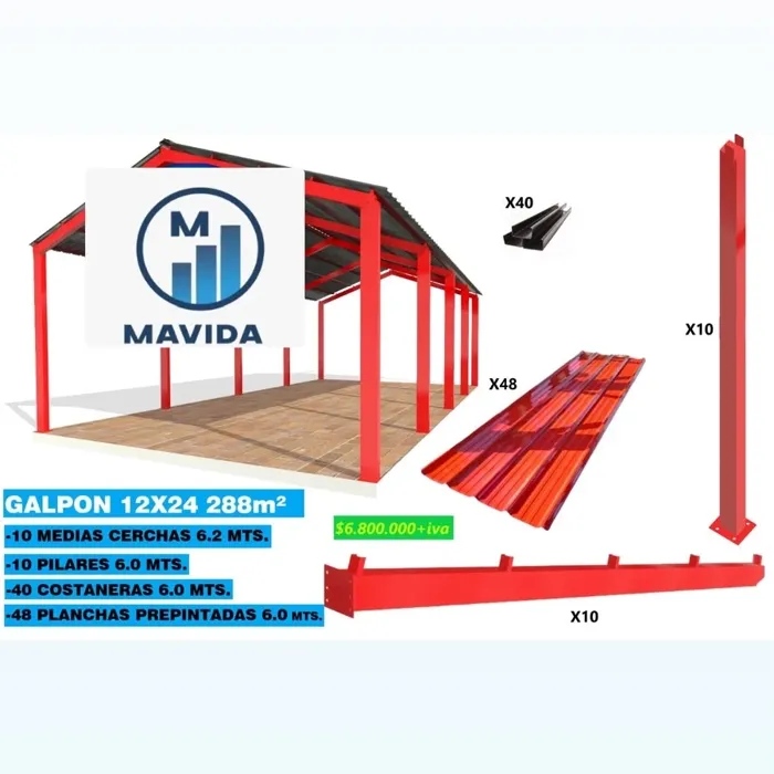 GALPON 12x24 288 m²