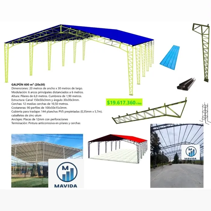 GALPON 20x30 600 m²