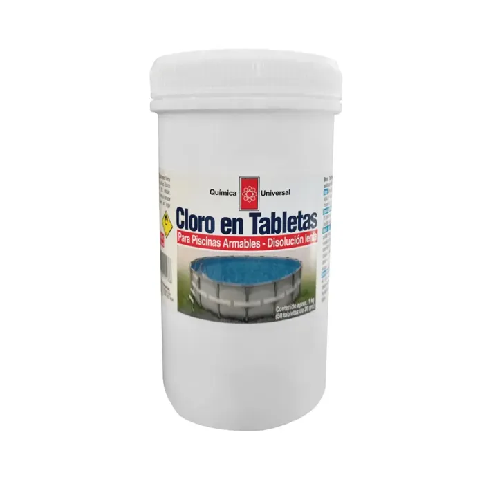 Cloro Tabletas para Piscinas Armables Química Univ