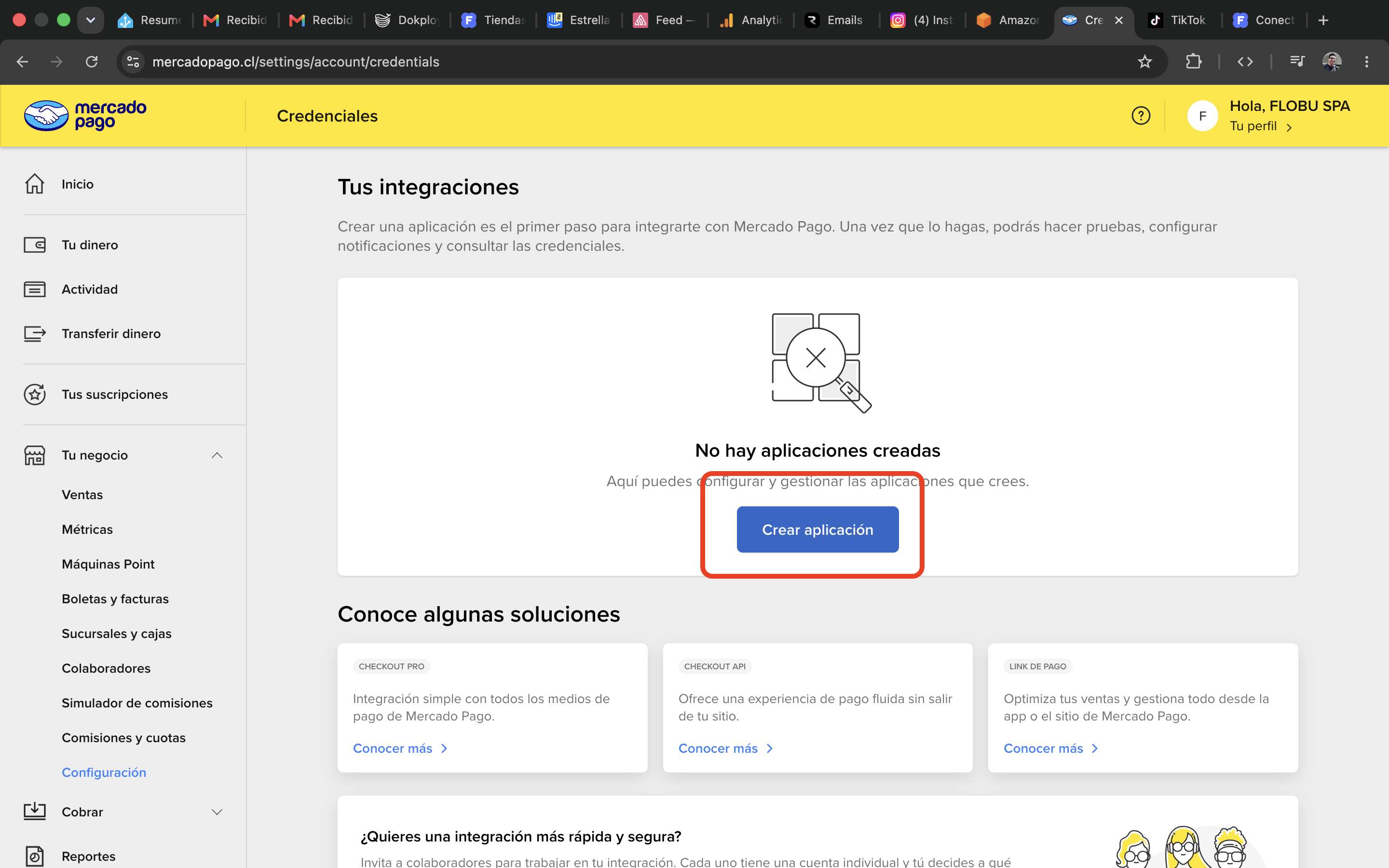 Paso 4: crear una aplicación